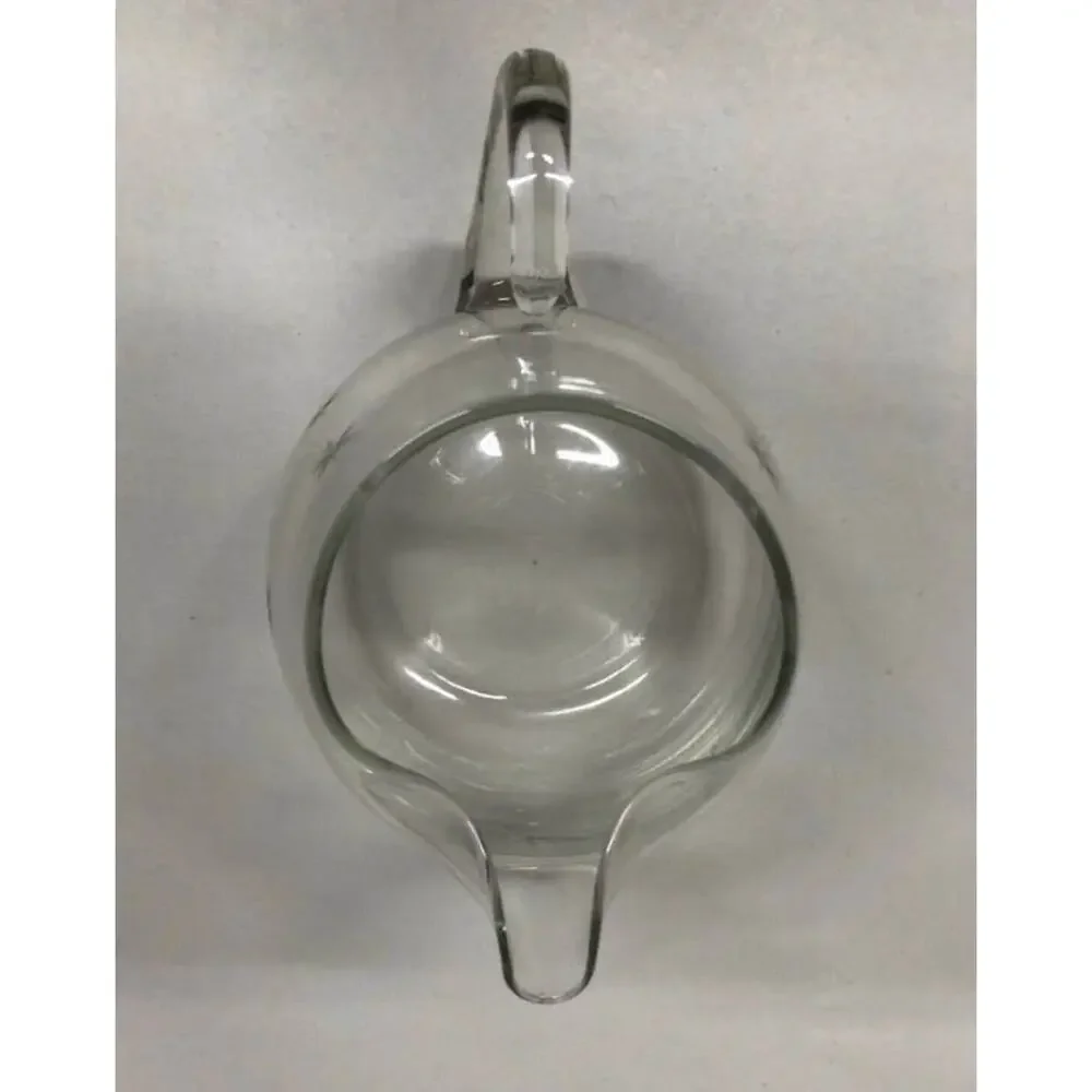1960s Fostoria Shooting Star Etched Glass Pitcher and Glassware Set